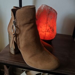 Tan booties